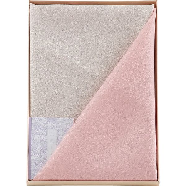 【ギフト包装】【3箱セット】二巾 紬織両面染ふろしき 1462ピンク   ピンク（直送品）