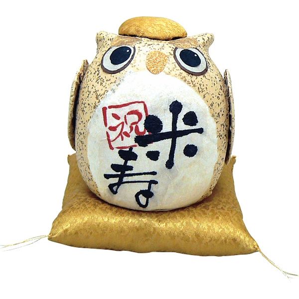 ギフト包装】 ちぎり和紙 長寿の祝いふくろう 6-482E 米寿（直送