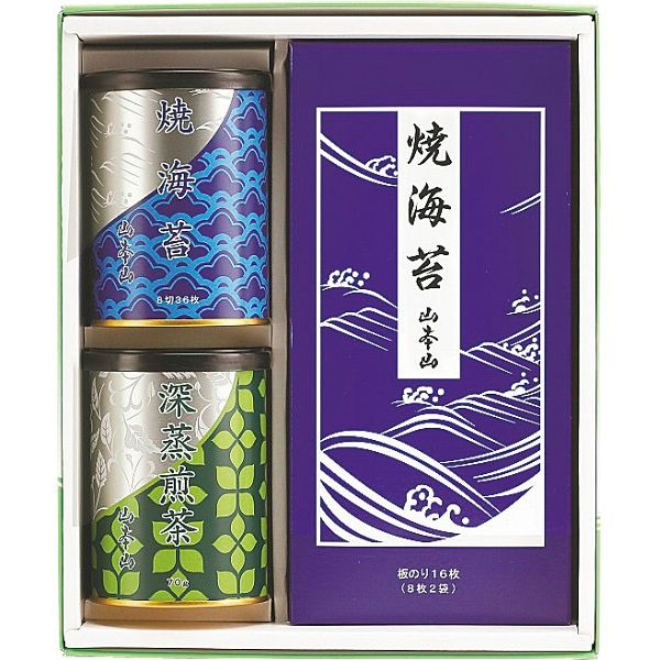 【ギフト包装】 山本山 海苔・銘茶詰合せ YNT-403（直送品）