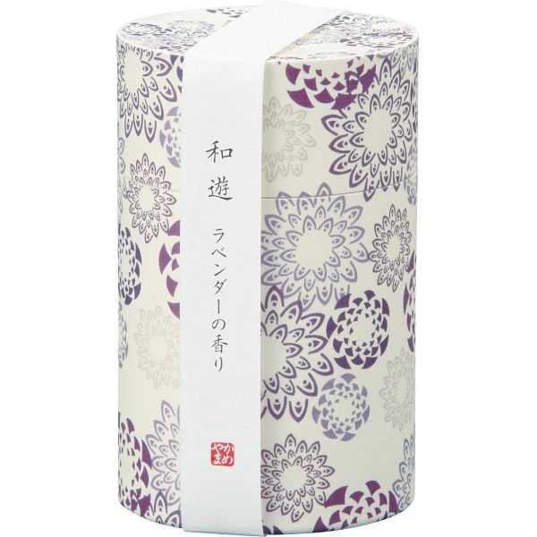 【ギフト包装】 カメヤマ 和遊 香りのお線香（筒箱） 和遊 I20120102 ラベンダーの香り（直送品）