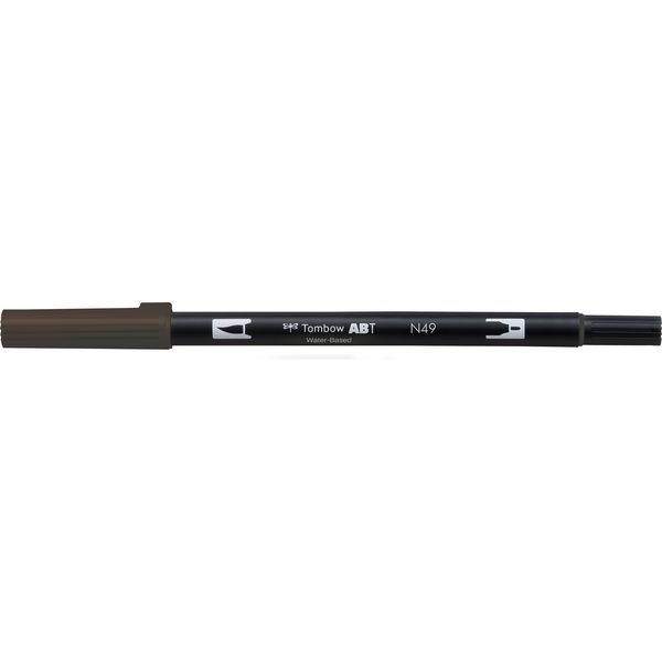 トンボ鉛筆 水性グラフィックマーカー デュアルブラッシュペン ABT N49 AB-TN49 6本（直送品）