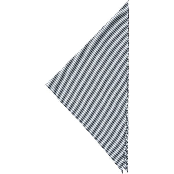 セブンユニフォーム 三角巾 チェック ホワイト×ネイビー F JY4742-8 1セット(１０点入)（直送品）