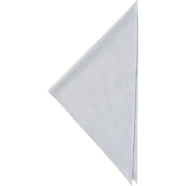 セブンユニフォーム 三角巾 ストライプ ホワイト×サックス F JY4742-7 1セット(１０点入)（直送品）
