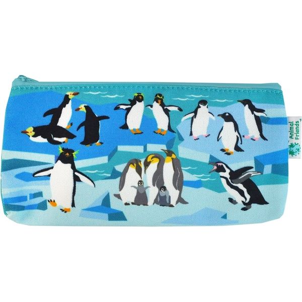 かなる Animal Friends カラーキャンバスペンポーチ ペンギン B1065703（直送品）