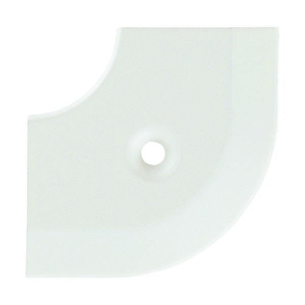 床金物20-111LM（WHO）ヘの字押えコーナー アルミホワイト 43×43mm