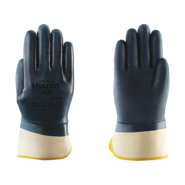 アンセル 撥油ニトリルコーティング手袋 アクティブアーマー ハイクロン 27ー905 XLサイズ 27-905-10 1双（直送品）