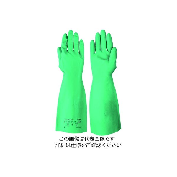アンセル・ヘルスケア・ジャパン アンセル 耐油・耐薬品ニトリル厚手手袋 アルファテック ソルベックス 37ー165 Sサイズ 37-165-7 1双（直送品）