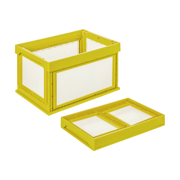 国盛化学 KUNIMORI プラダン折畳みコンテナ パタコン NMー85 イエロー 50101-NM85-YE 1個 148-9740（直送品）