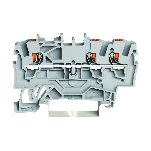 ワゴジャパン WAGO プッシュボタン操作タイプ スプリング式中継端子台2201シリーズ3線式用 2201-1301-PK 1個（直送品）