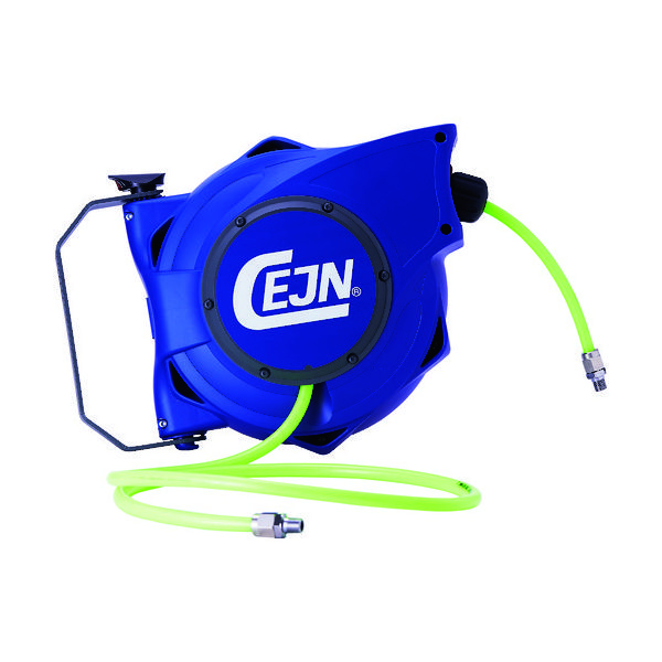 セインジャパン CEJN セーフティーリール(ネオングリーンホース) 10m 8x12mm 接続R1/4 19-911-2028 1個（直送品）