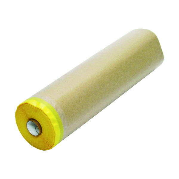 インダストリーコーワ KOWA ラミネート付きクラフトマスカー 黄 300mm×35m 60111 1巻 148-6752（直送品）