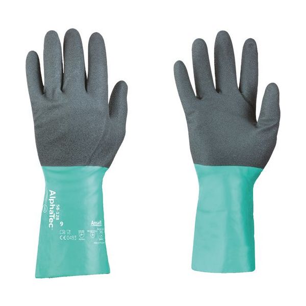 アンセル・ヘルスケア・ジャパン アンセル 耐薬品手袋 アルファテック 58ー128 Mサイズ 58-128-8 1双 149-6906（直送品）