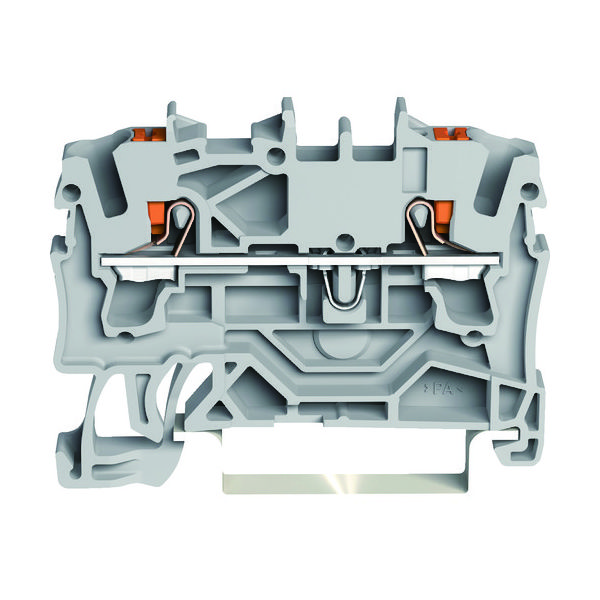 ワゴジャパン WAGO プッシュボタン操作タイプ スプリング式中継端子台2202シリーズ2線式用 2202-1201-PK 1個（直送品）