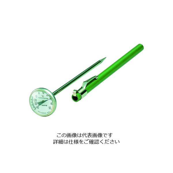 佐藤計量器製作所 佐藤 温度計 ポケットバイメタル温度計 ー40~50°C (2060ー45) 2060-45 1個 805-1082（直送品）