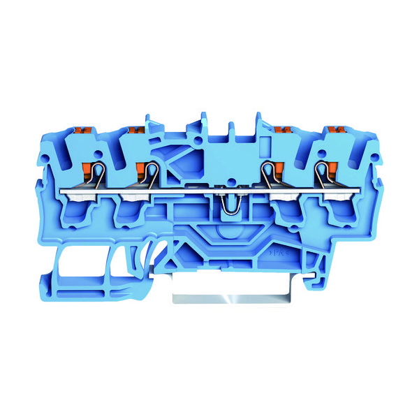 ワゴジャパン WAGO プッシュボタン操作タイプ スプリング式中継端子台2202シリーズ4線式用 2202-1404-PK 1個（直送品）