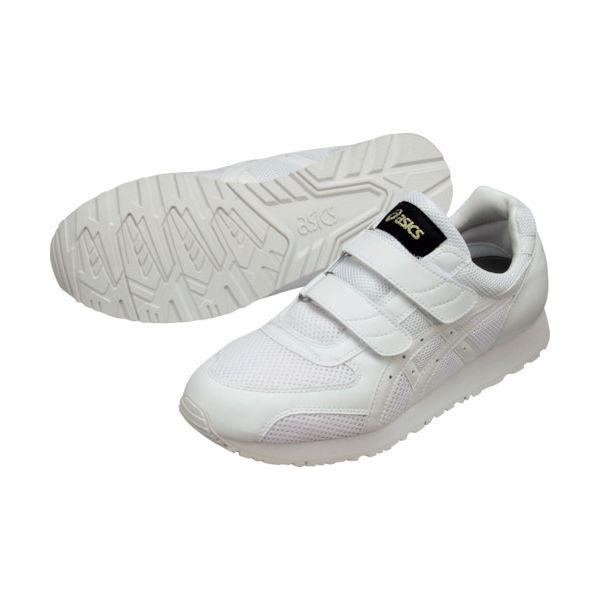 アシックス 静電気帯電防止靴 ウィンジョブ351 ホワイト×ホワイト 26.5cm FIE351.0101-26.5 1足 515-1830（直送品）