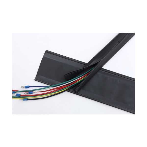 トラスコ中山（TRUSCO） TRUSCO 配線保護結束チューブ ジッパータイプ 10m