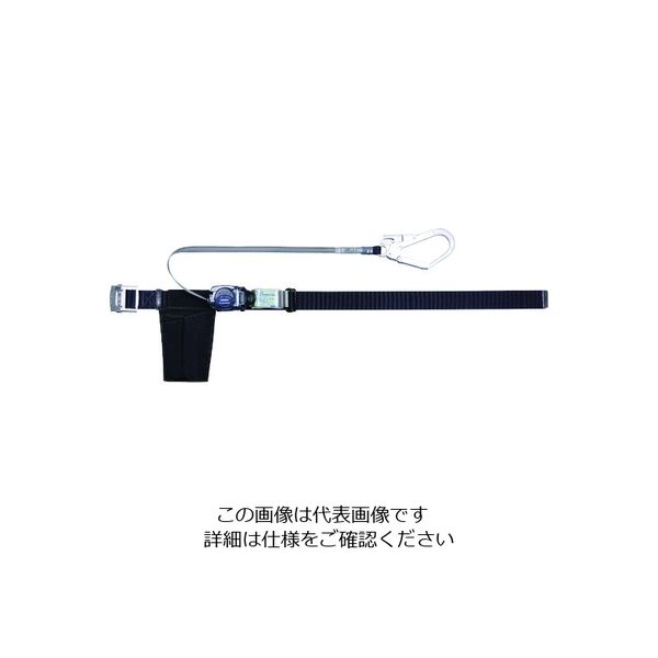 トラスコ中山 TRUSCO 巻取式 胴ベルト型墜落制止用器具 幅50mmX長さ1400mm ブラック GR-590A-L-BK 1本（直送品）