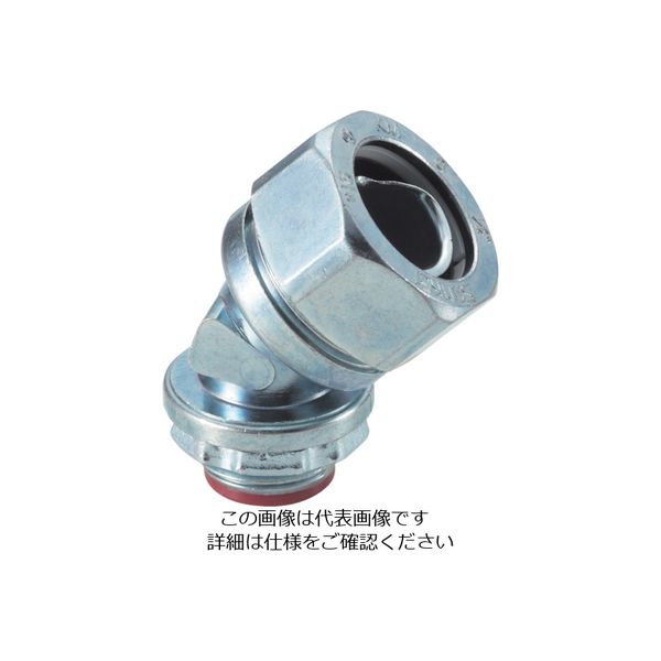 三桂製作所 SANKEI ケイフレックス用 45°コネクタ ノックアウト接続用 管用平行おねじ付き KM45BG28 1個 147-7860（直送品）