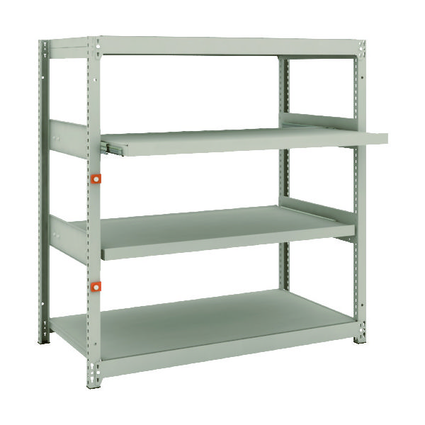 TRUSCO M1.5型軽中量棚 1160 2段 スライド2段 単体