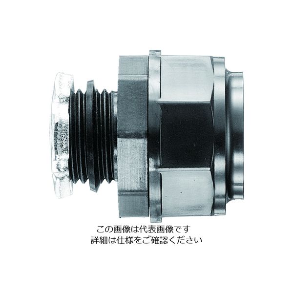 三桂製作所 SANKEI ケイフレックス用 コネクタ ノックアウト接続用 樹脂性/黒色品 管用平行おねじ付き KMBGP16 1個（直送品）