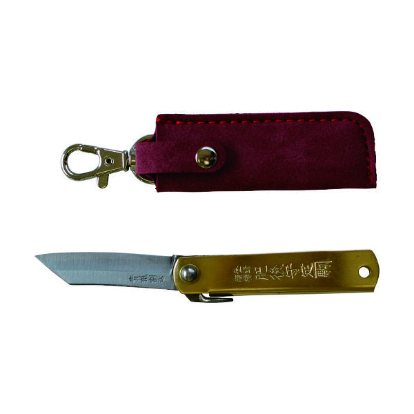 豊稔企販 豊稔 肥後守ナイフ Pサイズ ホルダー付 赤 HT-5876 1丁 130-9252（直送品）