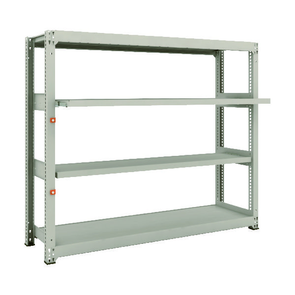 TRUSCO スチールラック M3型中量棚 1800×471×H1500 4段うちスライド2段 単体 M3-5652M2 1台(1個)（直送品）