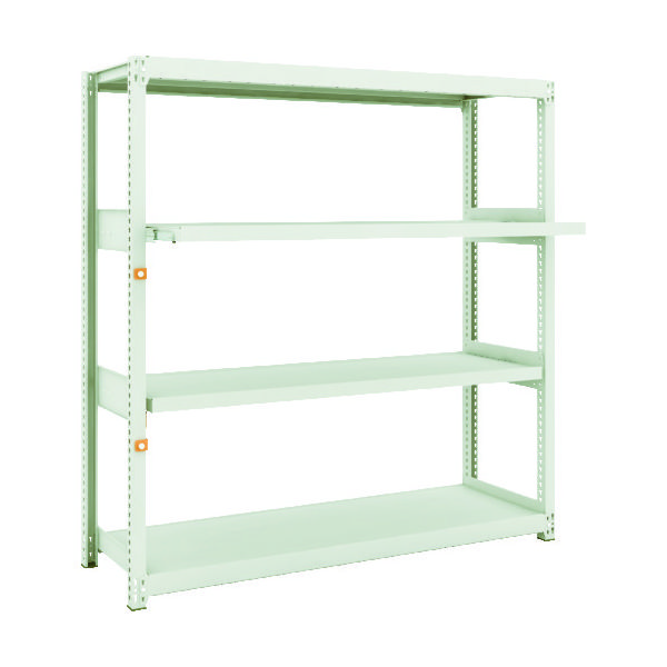 TRUSCO スチールラック M2型軽中量棚 1460×450×H1500 4段うちスライド2段 単体 M2-5542M2 1セット(1個)（直送品）