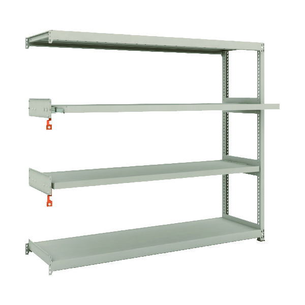 TRUSCO スチールラック M2型軽中量棚 1760×450×H1500 4段うちスライド2段 連結 M2-5642M2B（直送品）