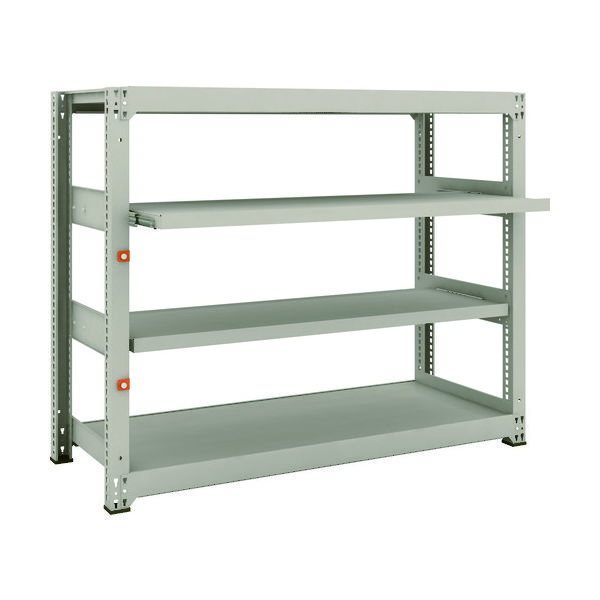 TRUSCO スチールラック M3型中量棚 1500X571XH1200 4段うちスライド2段 単体 M3-4562M2 1台(1個)（直送品）