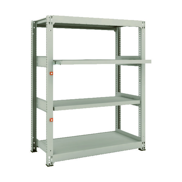 TRUSCO スチールラック M3型中量棚 1200×571×H1500 4段うちスライド2段 単体 M3-5462M2 1台(1個)（直送品）