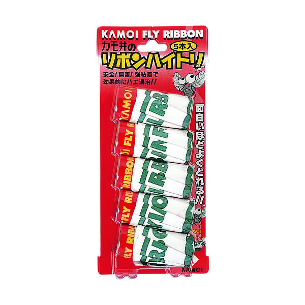 カモ井加工紙 カモ井 リボンハイトリ RIBBON 1パック(5個) 121-8201（直送品）