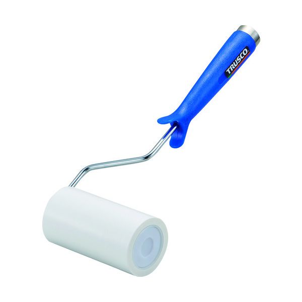 トラスコ中山 TRUSCO クリーンルーム用粘着ローラー4インチ用ハンドル 粘着ローラー白1巻付 2重袋入 CNR4H-W 1本（直送品）