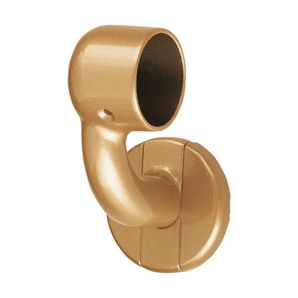 シロクマ SHIROKUMA 手すり用接続金具 C形ブラケットL止(左)35φ AG BR-604L-35-AG 1個 183-3921（直送品）