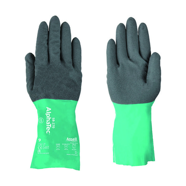 アンセル・ヘルスケア・ジャパン アンセル 耐薬品手袋 アルファテック 58ー270 Mサイズ 58-270-8 1双 149-6901（直送品）