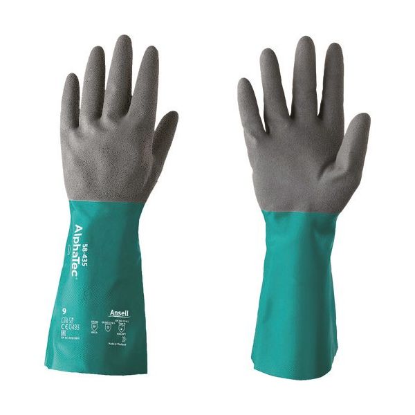 アンセル・ヘルスケア・ジャパン アンセル 耐薬品手袋 アルファテック 58ー435 XLサイズ 58-435-10 1双 149-6892（直送品）