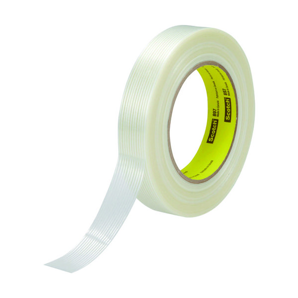 スリーエム ジャパン 3M フィラメントテープ 897 24mmX55m 24X55 1P 1巻 161-2524（直送品）