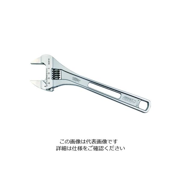 IREGA 軽量モンキーレンチ 92LW 全長162mm 最大口開き24mm 92LW-6 1丁 160-5630（直送品）