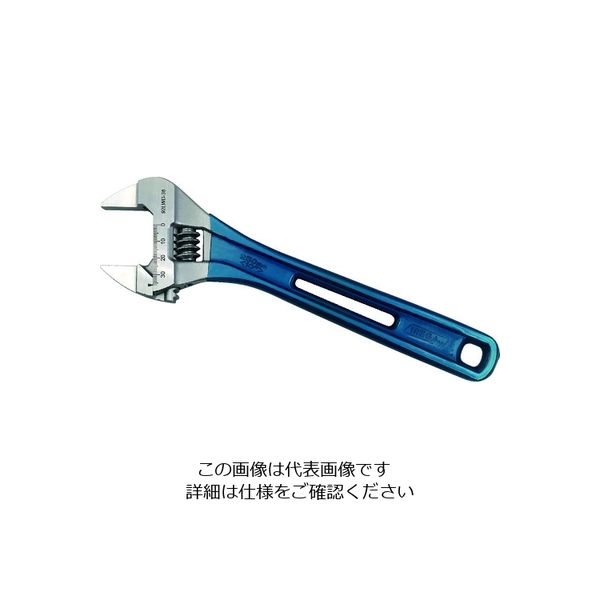 IREGA 軽量モンキーレンチ 92LW プラスチックコーティング 92LWD-10 1丁 160-5636（直送品）