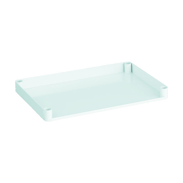 TRUSCO スチール製ワゴン用三方棚板 ツールワゴン フェニックスワゴン用 W600×D400 ホワイト PEW-64HT-W 1枚（直送品）