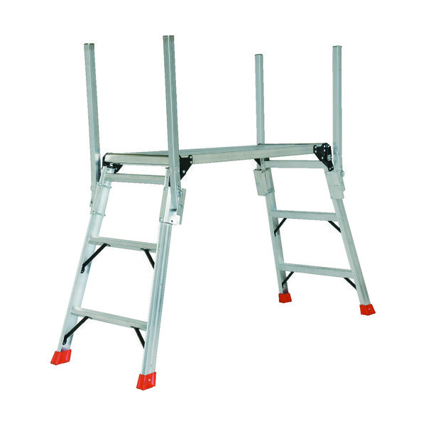 トラスコ中山 TRUSCO 手掛り棒付足場台 1000X400XH850 TDWT910-TE 1台 161-2119（直送品）