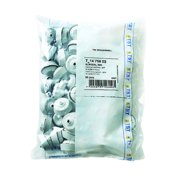 スガツネ工業 SUGATSUNE (210039615) Tー1475803ーP50 防水・防塵グロメット ライトグレー 1箱(50個)（直送品）