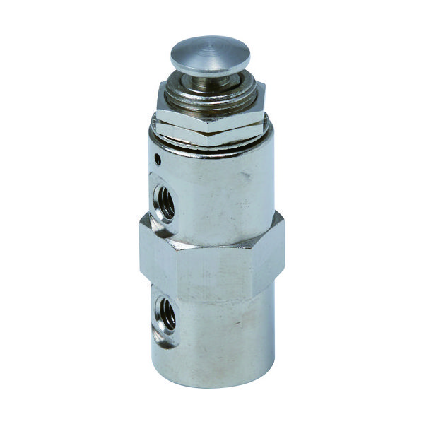 トラスコ中山 TRUSCO 4方向小型切替バルブ 4ポート M5 ボタンタイプ TSV-41B-M5 1個 160-7744（直送品）