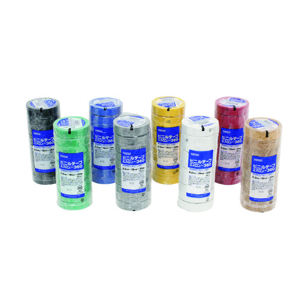 積水マテリアルソリューションズ 積水 エスロンテープ#360 19×10 透明 V360T1N 1巻 161-3963（直送品）
