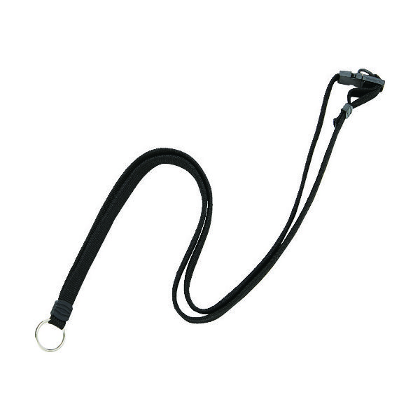 トラスコ中山 TRUSCO リールクリップ名札用ストラップ 黒 TNH-L-BK 1本 161-2546（直送品）