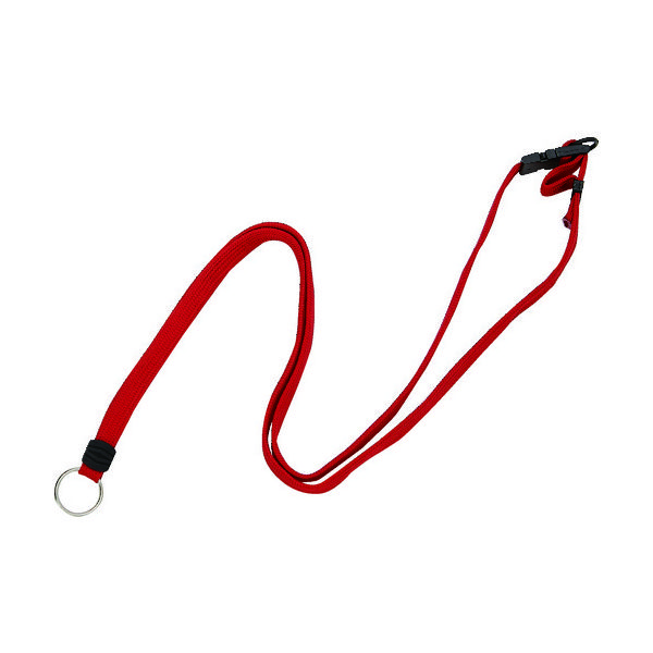 トラスコ中山 TRUSCO リールクリップ名札用ストラップ 赤 TNH-L-R 1本 161-2547（直送品）