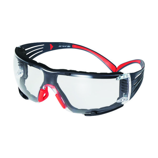 スリーエム ジャパン 3M セキュアフィット 保護めがね クリア SF401SGAFーREDーF JIS ガスケット付 1個（直送品）