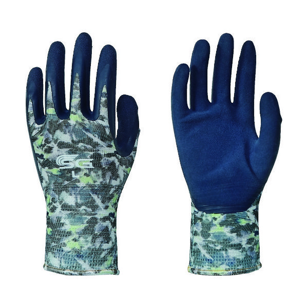 東和コーポレーション トワロン 天然ゴム背抜き手袋 SGーR107 ぼかし柄グレー L SG-R107-L 1双 137-3702（直送品）