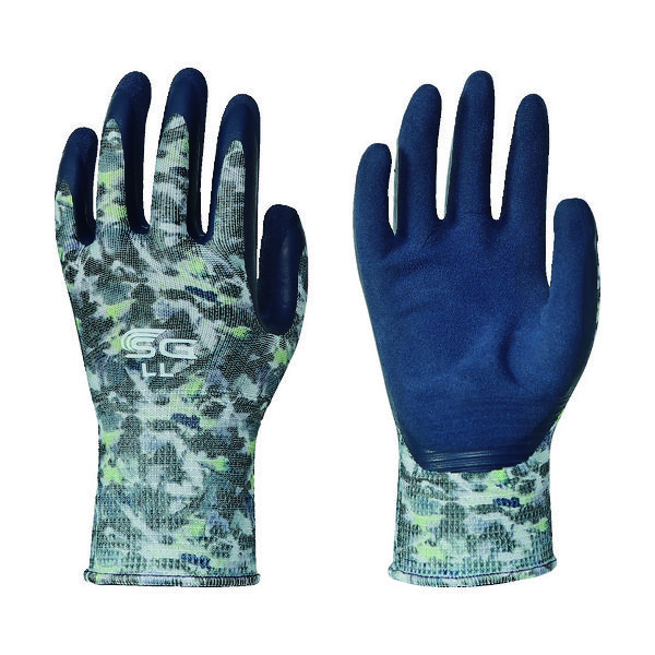 東和コーポレーション トワロン 天然ゴム背抜き手袋 SGーR107 ぼかし柄グレー LL SG-R107-LL 1双 137-3703（直送品）