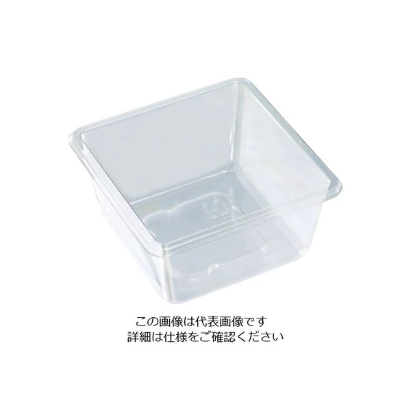 トラスコ中山 TRUSCO PET製超耐寒小型容器 70X70X35mm 透明 100枚 PETY-7070 1袋(100個)  161-2700（直送品）